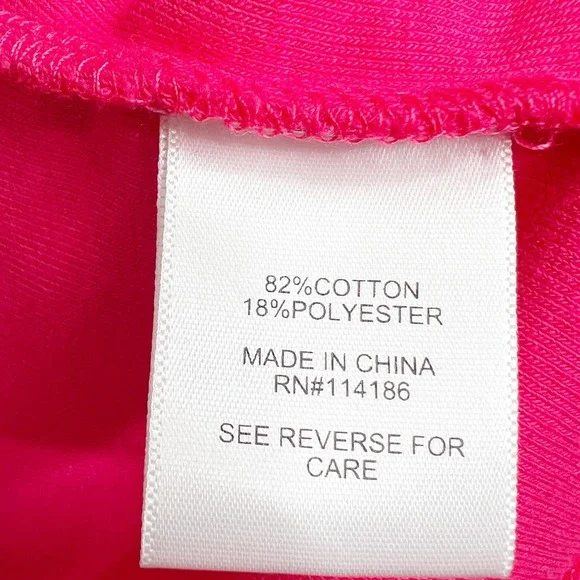 Juicy by Juicy Couture NWT Watermelon Pink Terrycloth Short Sleeve Tee Size L - Picture 8 of 8